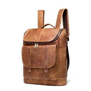 Noblag Leather Laptop Backpack Bag